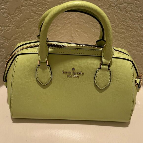 Kate Spade New York Madison Small Dolly Duffle Crossbody Bag Lime Green Slush - Picture 1 of 14
